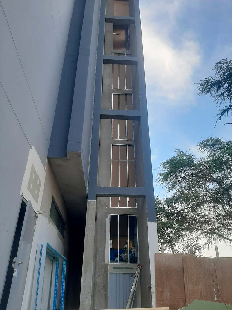 Ascensor panorámico en Universidad Señor de Sipán, Chiclayo
